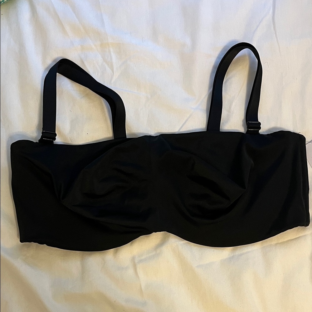 Cacique Black Strapless Bra